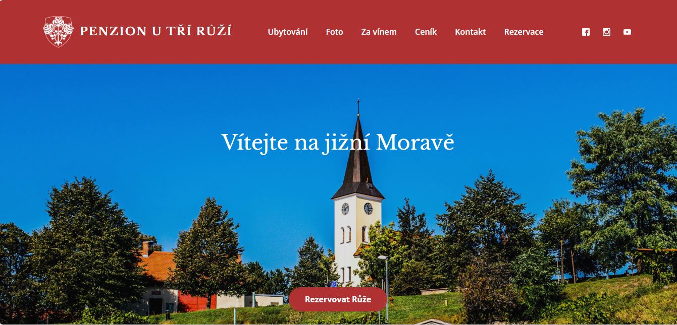 U TŘÍ RŮŽÍ - ubytování a vinný sklep Vrbice